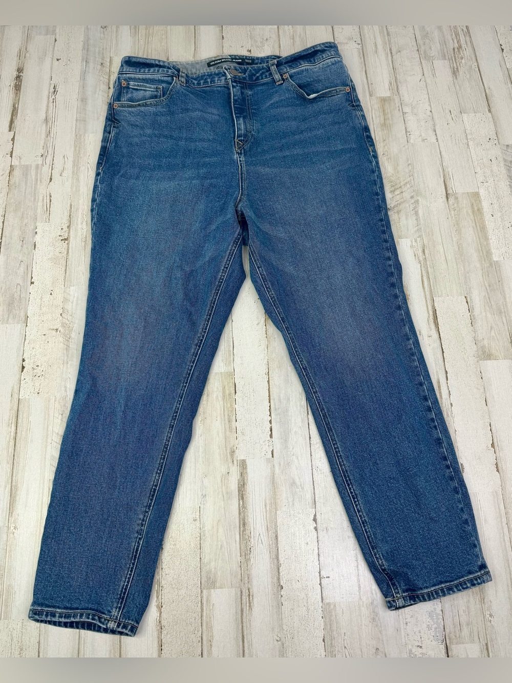 Volcom Women’s Blue Jeans 14W (35x27) Girlfriend Ankle Fit